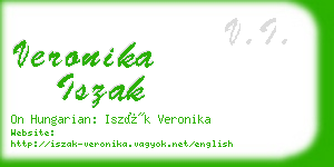 veronika iszak business card